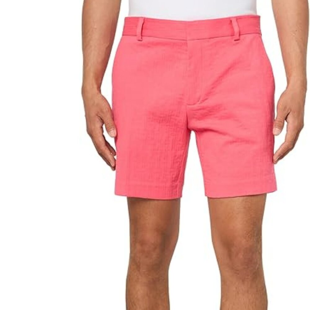 NWT 29 - 38 MR TURK Lawrence Men's Positron Pink Flat Front Shorts